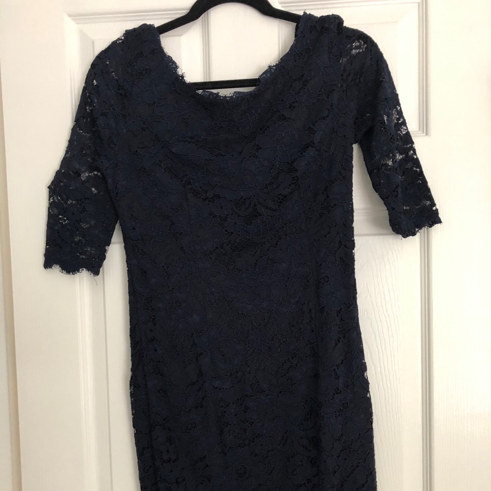 Brand New Navy Blue Lace Bodycon dress